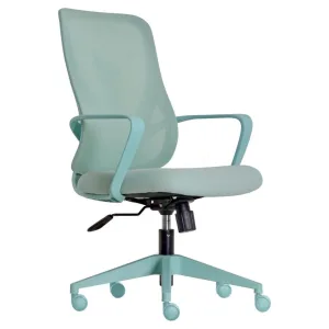 เก้าอี้ทำงาน มีท้าวแขน (DAISY-PASTEL MINT)